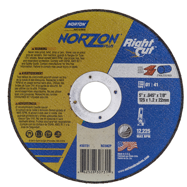 Norton NorZon Plus Rightcut Pkg 25